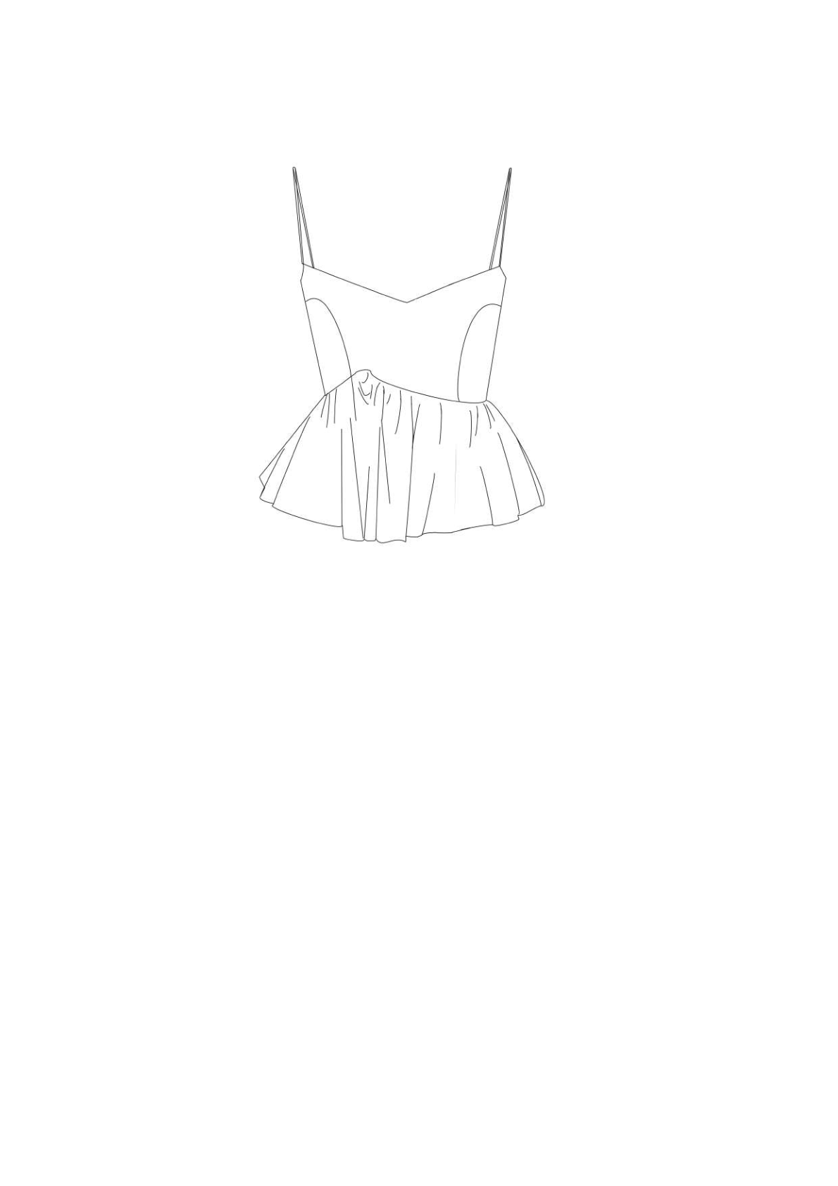 Peplum Kamisol